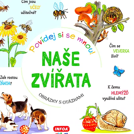 Naše zvířata obrázky s otázkami