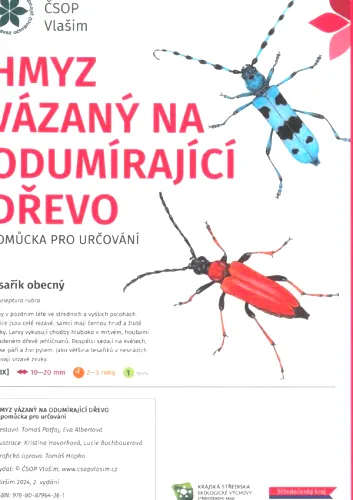 Hmyz vázaný na odumírající dřevo pomůcka pro určování