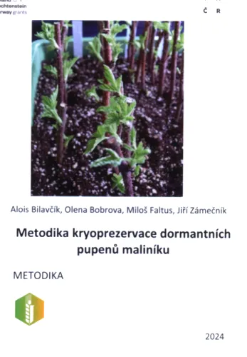 Metodika kryoprezervace dormantních pupenů maliníku metodika
