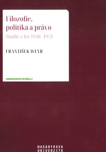 Filozofie, politika a právo studie z let 1948-1951
