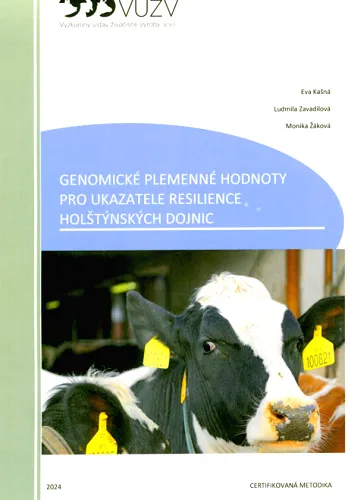 Genomické plemenné hodnoty pro ukazatele resilience holštýnských dojnic