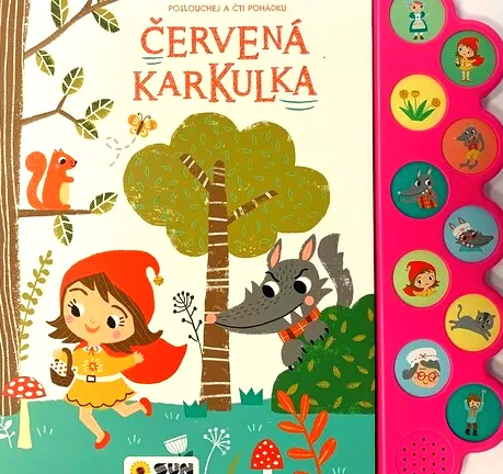 Červená Karkulka zvuková knížka - poslouchej a čti pohádku