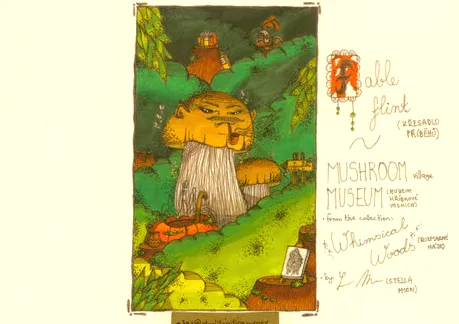 Fable flint mushroom village museum = Křesadlo příběhů - muzeum hříbkové vesnice