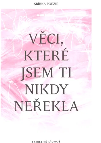 Věci, které jsem ti nikdy neřekla sbírka poezie